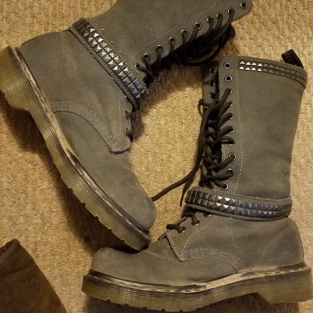 Doc Martens oiled suede JANICE boots size 39 collectors item! well-worn! - Picture 4 of 9